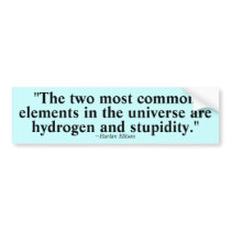 Two most common elements bumper stickers