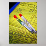 Two Needles on Medical Chart posters