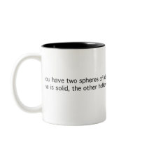 Two Nigh-Identical Spheres Mugs