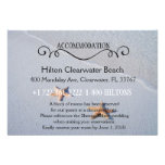 Two of Us | Beach Wedding Accommodation Directions Custom Announcement