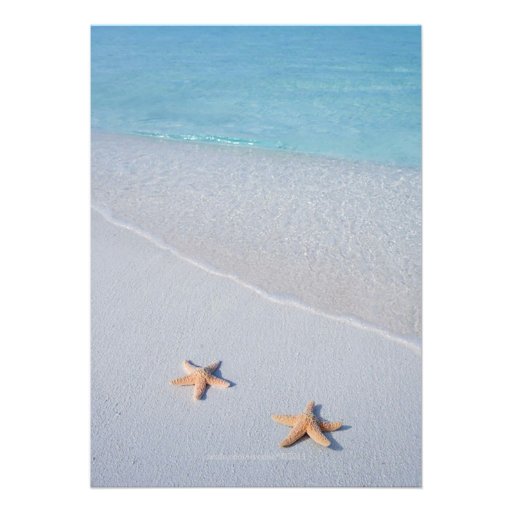 Two of Us | Ocean Love Starfish Wedding Invitations