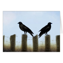 Two Old Crows Greeting Card