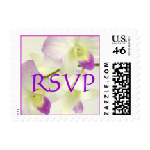 Two Orchids, RSVP Postage Stamp