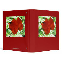 Two Oriental Poppies binders