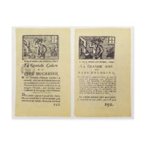 Two pages from 'La Grande Colere de Pere Postcard