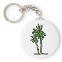 Two Palm Trees Keychain
