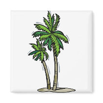 Two Palm Trees magnets by TheBridalShop Two Palm Trees magnets