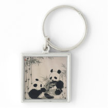 Two Pandas Keychains