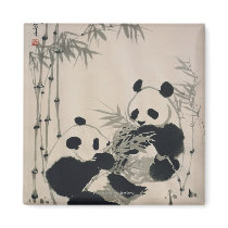Two Pandas Magnets