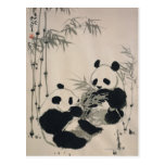 Two Pandas Postcard