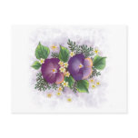 Two Pansies ... Thinking of you! Postcard