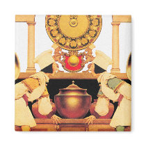 Two Pastry Cooks - by Maxfield Parrish magnets