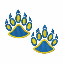 Two Paw Prints embroidered shirts by ZazzleEmbroidery Two Paw Prints embroidered shirts