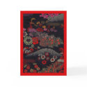 Two Peacocks on Silk Obi Fabric cards
