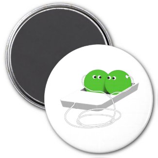 Two Peas In A Pod (Add Your Text) magnet