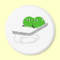 Two Peas In A Pod (Add Your Text) magnets