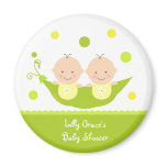 Two Peas in A Pod Baby Shower Magnets