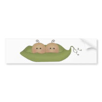 Two Peas In A Pod Bumper Stickers