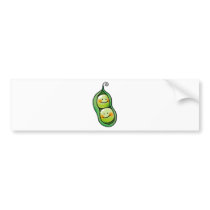Two peas in a pod bumper stickers