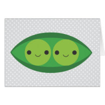 Two Peas in a Pod Greeting Card