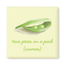 Two Peas in a Pod Couple Magnet