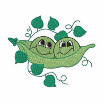 Two Peas In A Pod embroidered shirts by ZazzleEmbroidery Two Peas In A Pod embroidered shirts