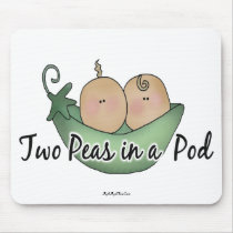Two Peas In A Pod mousepads by MishMoshTees Two Peas In A Pod mousepads