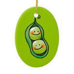 Two peas in a pod ornaments