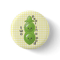 Two Peas in a Pod - Peas buttons by ishme4nowz Two Peas in a Pod - Peas buttons