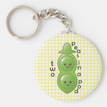 Two Peas in a Pod - Peas Key Chain