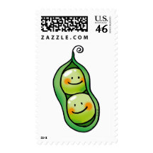 Two peas in a pod postage