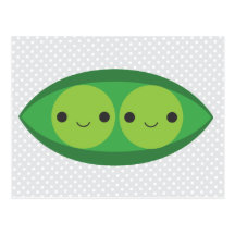 Two Peas in a Pod Postcard