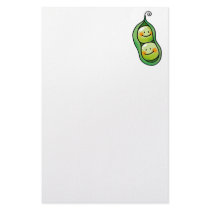 Two peas in a pod stationery paper