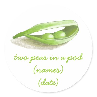 Two Peas in a Pod Sticker