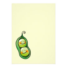 Two peas in a pod, twins baby shower invite