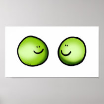 Two peas in love print