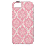 two pink and cream elegant damask iPhone 5 covers