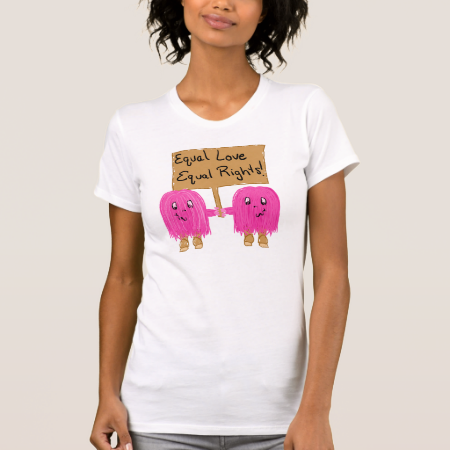 two pink equality t shirts