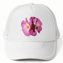 Two Pink Flowers Hats