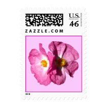 Two Pink Flowers Stamps
