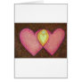 Two Pink Heart Card (Vertical)