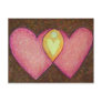 Two Pink Hearts Postcard
