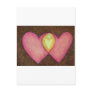 Two Pink Hearts Postcard