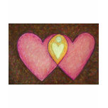 Two Pink Hearts T Shirt