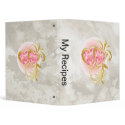 Two Pink Jeweled Hearts binder