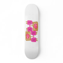 Two Pink Just Married Skate Decks