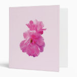 Two Pink Roses in Autumn 3 Ring Binder