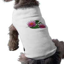 Two Pink Water Lilies pet clothing