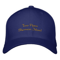 Two Pipes, Sherman Island hat Embroidered Hat