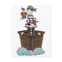 Two pirates postcards